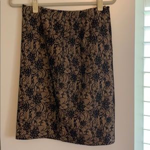 NWT Talbots lace patterned skirt
